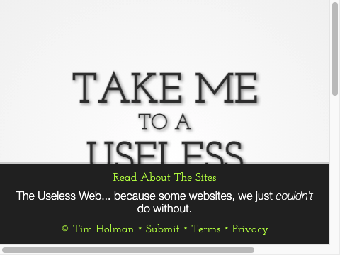 Thumbnail for Website: The Useless Web